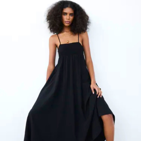 Zara Dresses Nwt Zara Black Tank Maxi Dress Poshmark